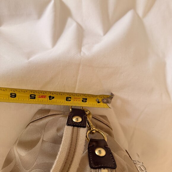 Authentic Coach Signature Handbag – Beige/Brown, 12" x 6" x 6" - Picture 14 of 15